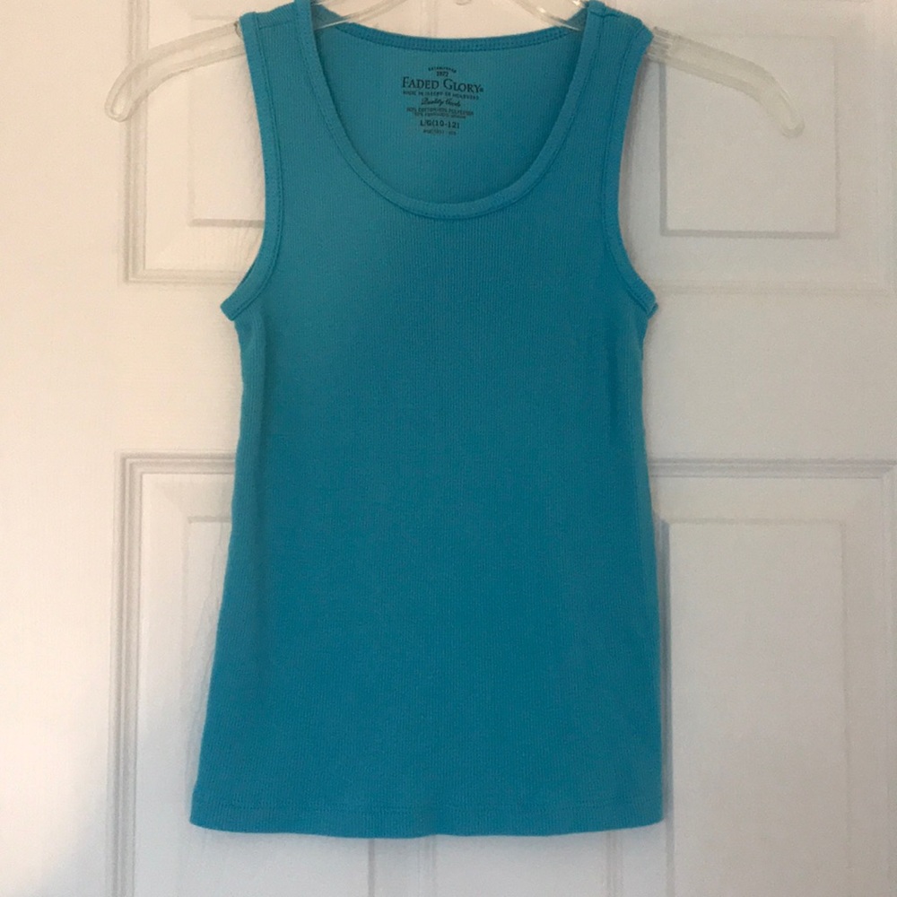 💙FADED GLORY Turquoise Ribbed Tank Top💙